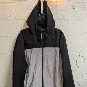 dip Black/Gray Rain Jacket Size XXL 0 Reflective-ish Lower